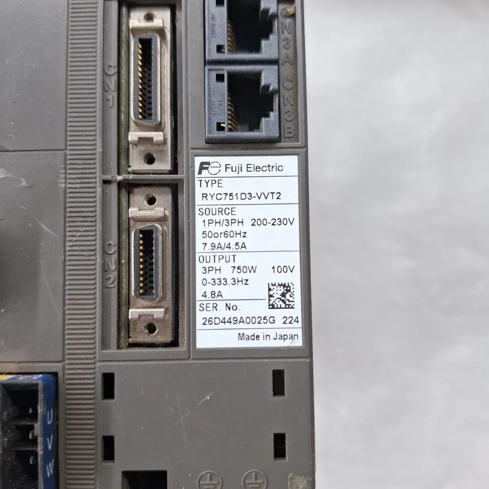 FUJI ELECTRIC RYC751D3-VVT2 FALDIC SERVO DRIVE 200-230V